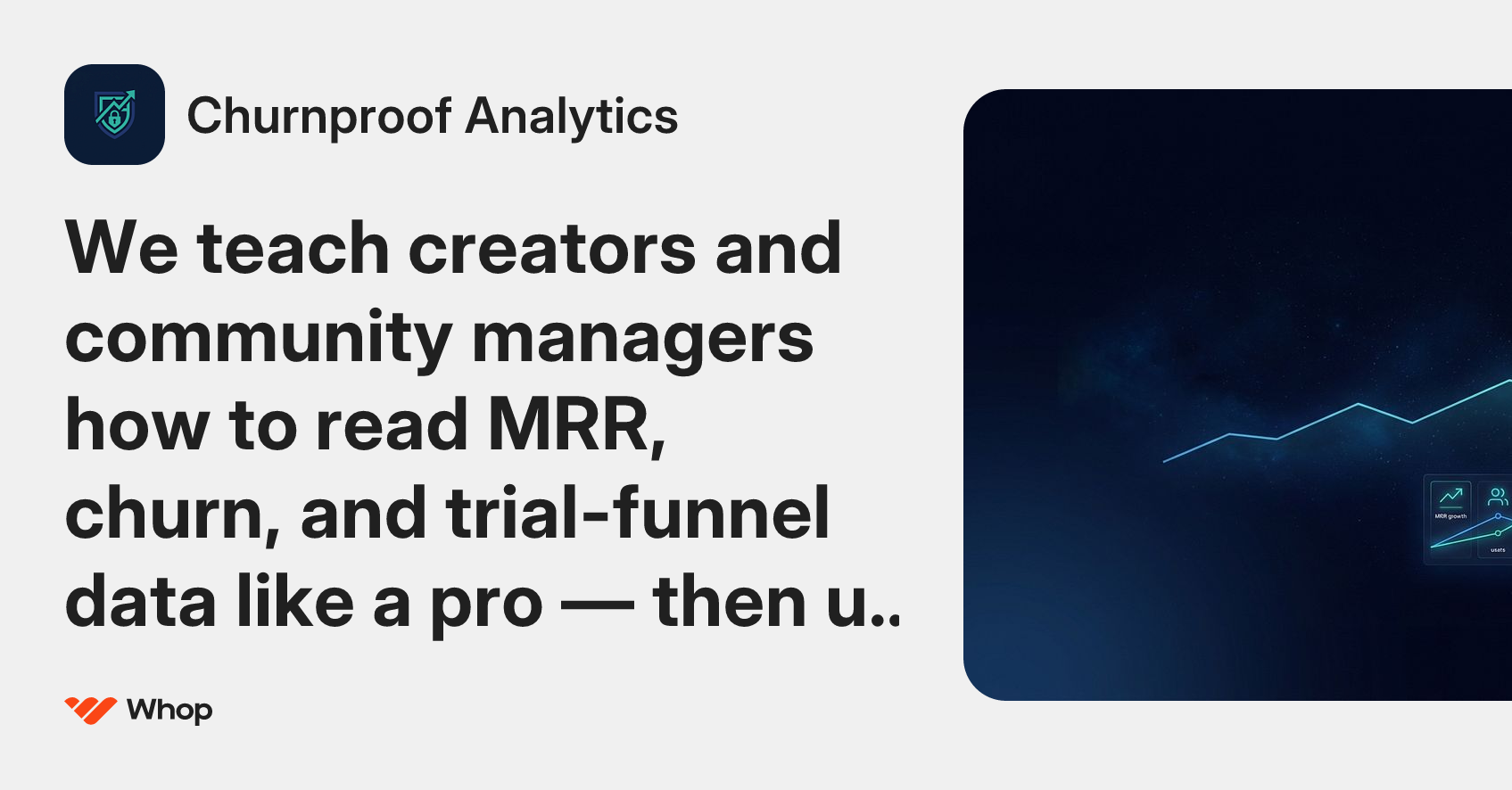 Churnproof Analytics | Whop