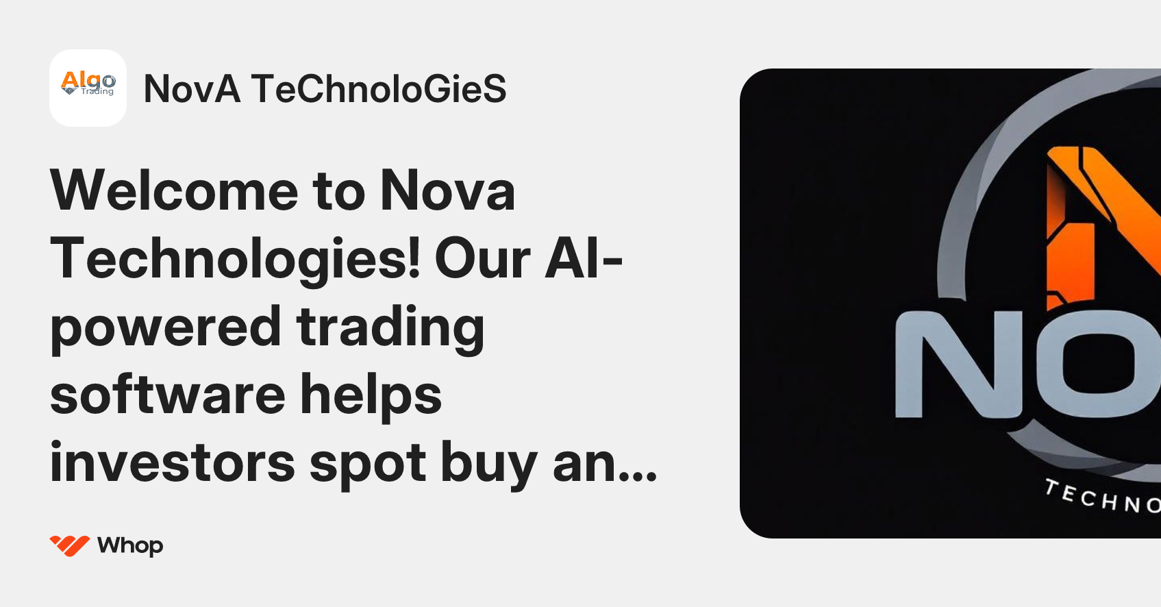 NovA TeChnoloGieS | Whop
