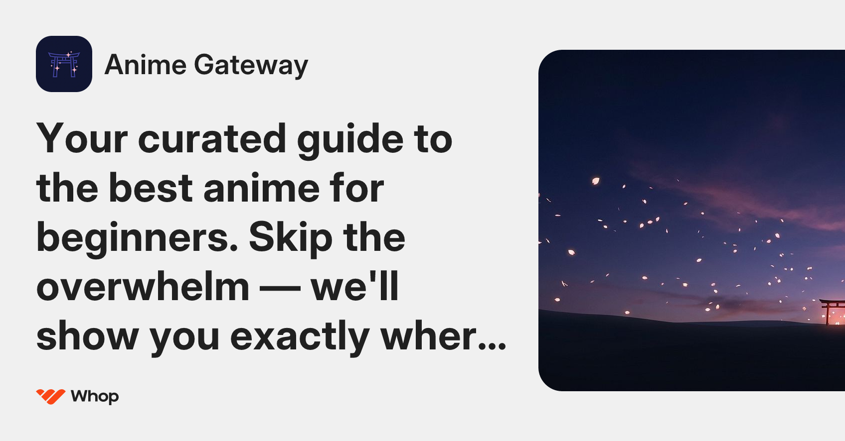 Anime Gateway | Whop