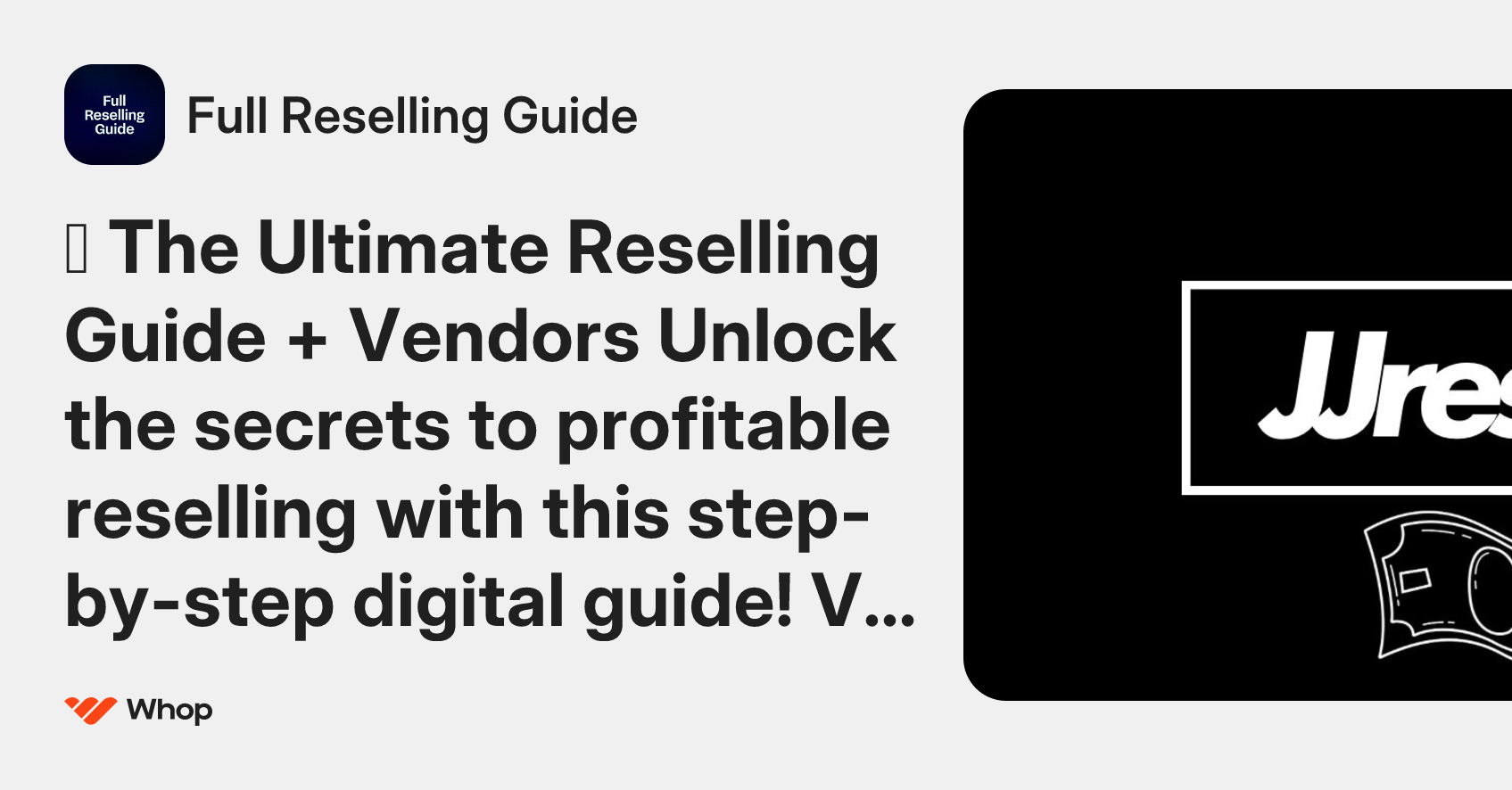 Full Reselling Guide | Whop