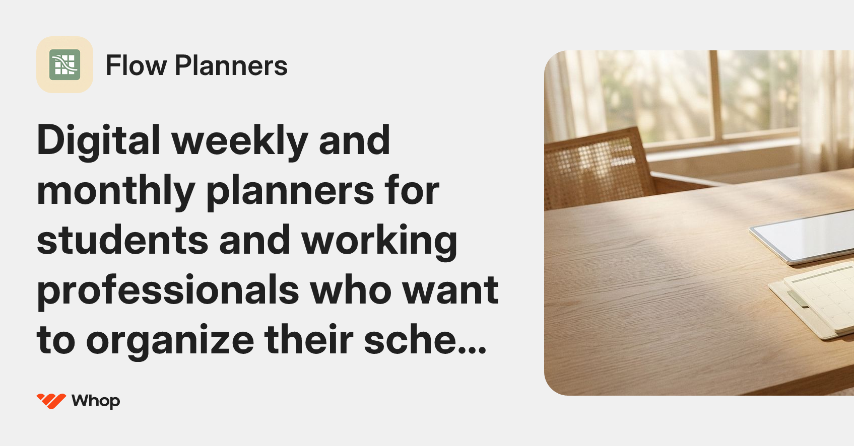 Flow Planners | Whop