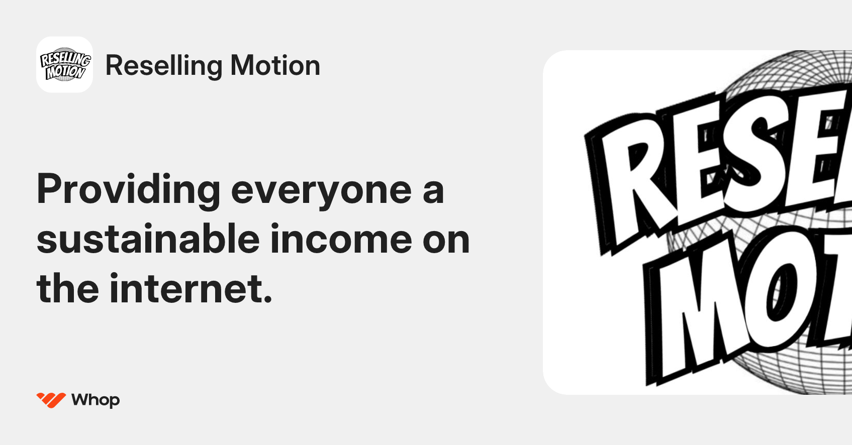 Reselling Motion | Whop