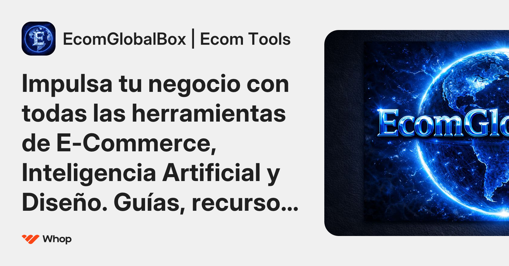 EcomGlobalBox | Ecom Tools | Whop