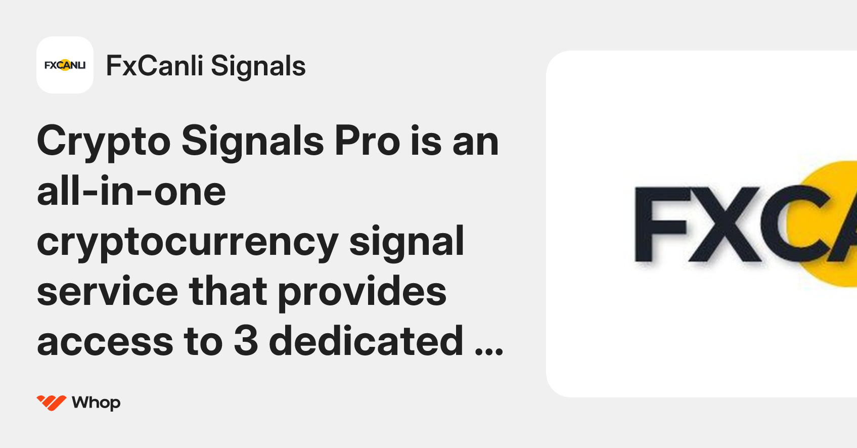 FxCanli Signals | Whop