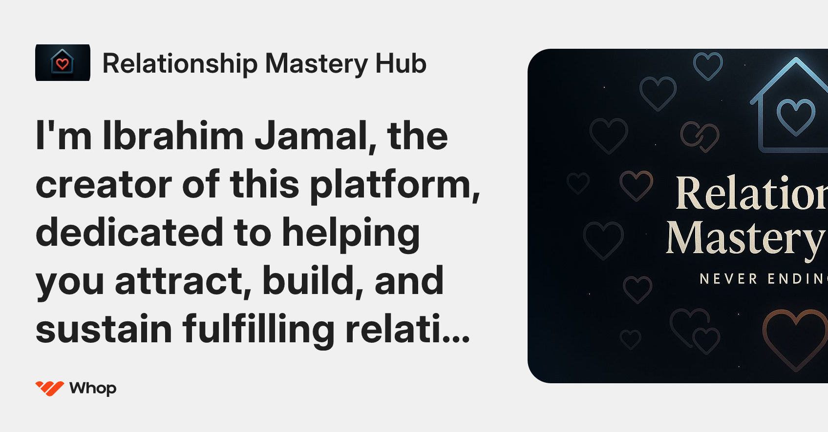 Relationship Mastery Hub | Whop