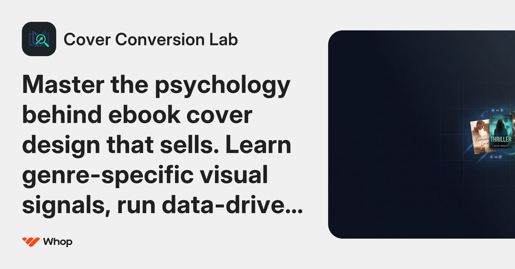Cover Conversion Lab | Whop