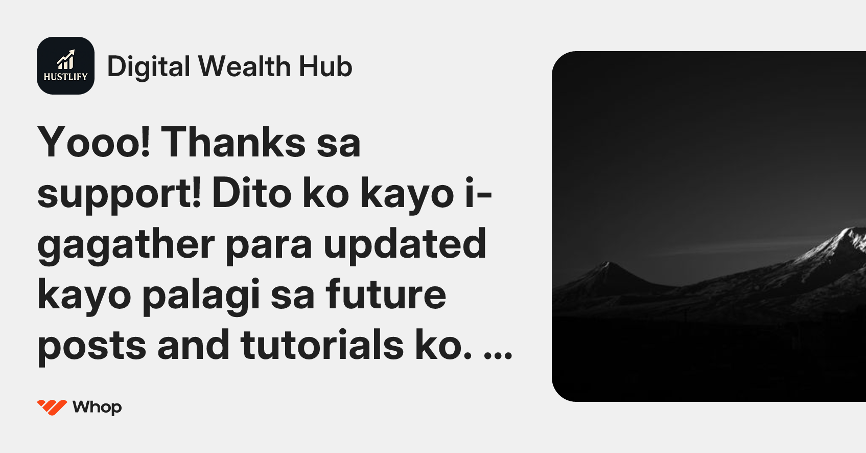 Digital Wealth Hub | Whop
