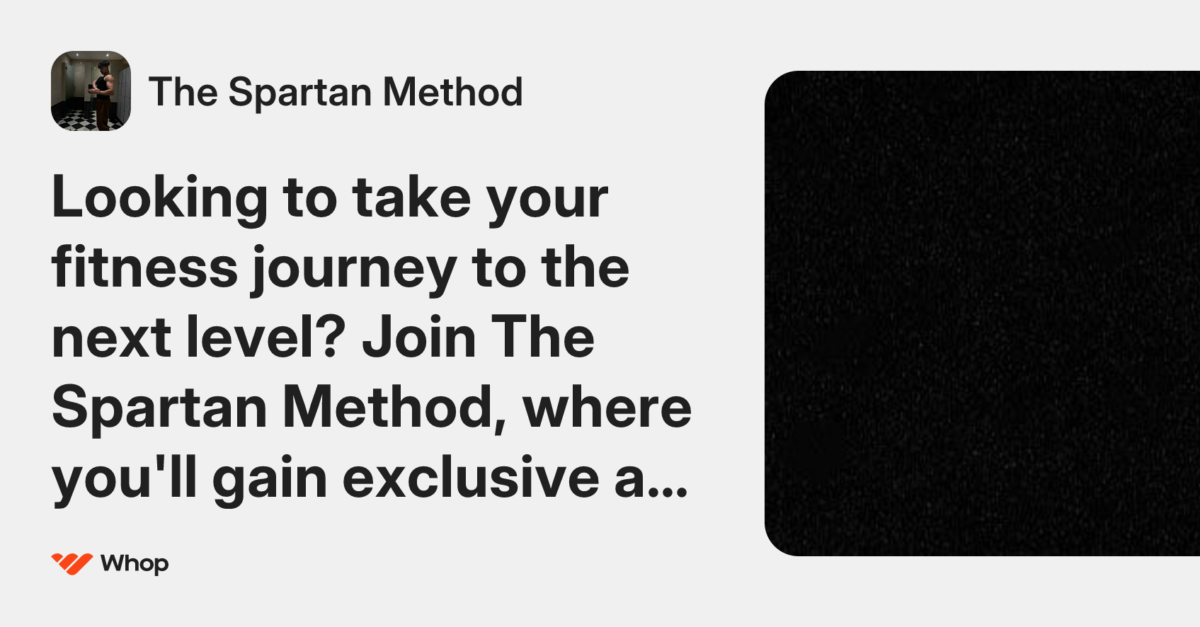 The Spartan Method | Whop