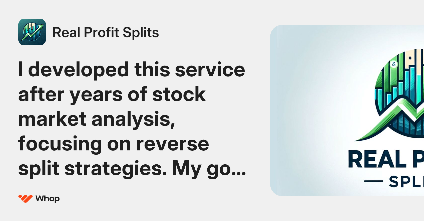 Real Profit Splits | Whop