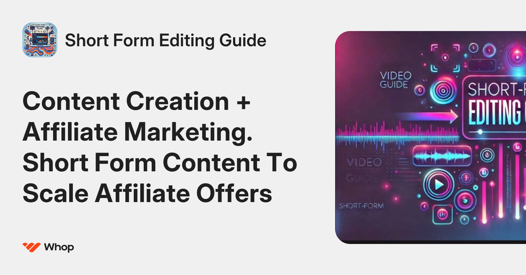 Short Form Editing Guide | Whop