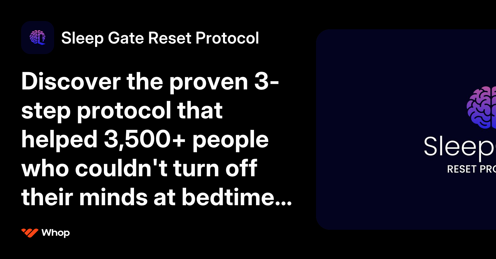 Sleep Gate Reset Protocol | Whop