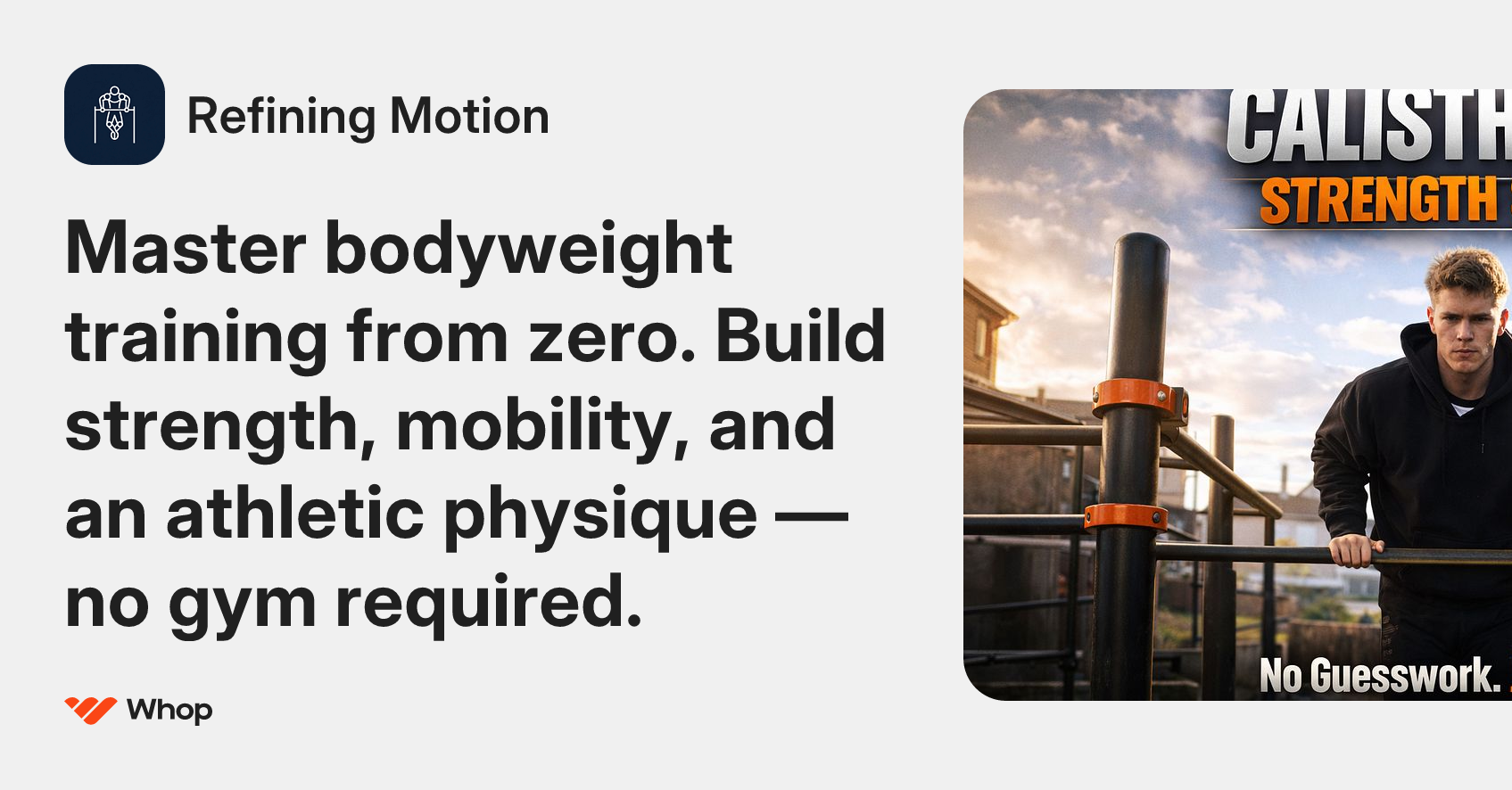 Refining Motion | Whop