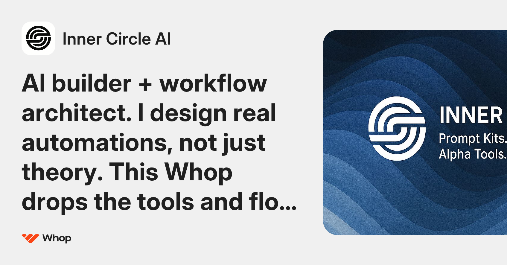 Inner Circle AI | Whop