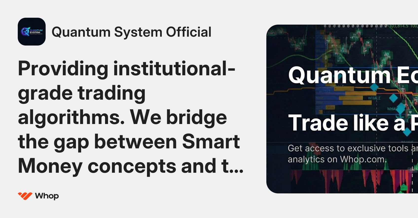 Quantum System Official | Whop