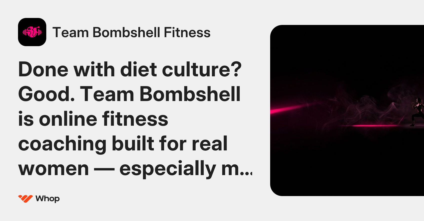Team Bombshell Fitness | Whop