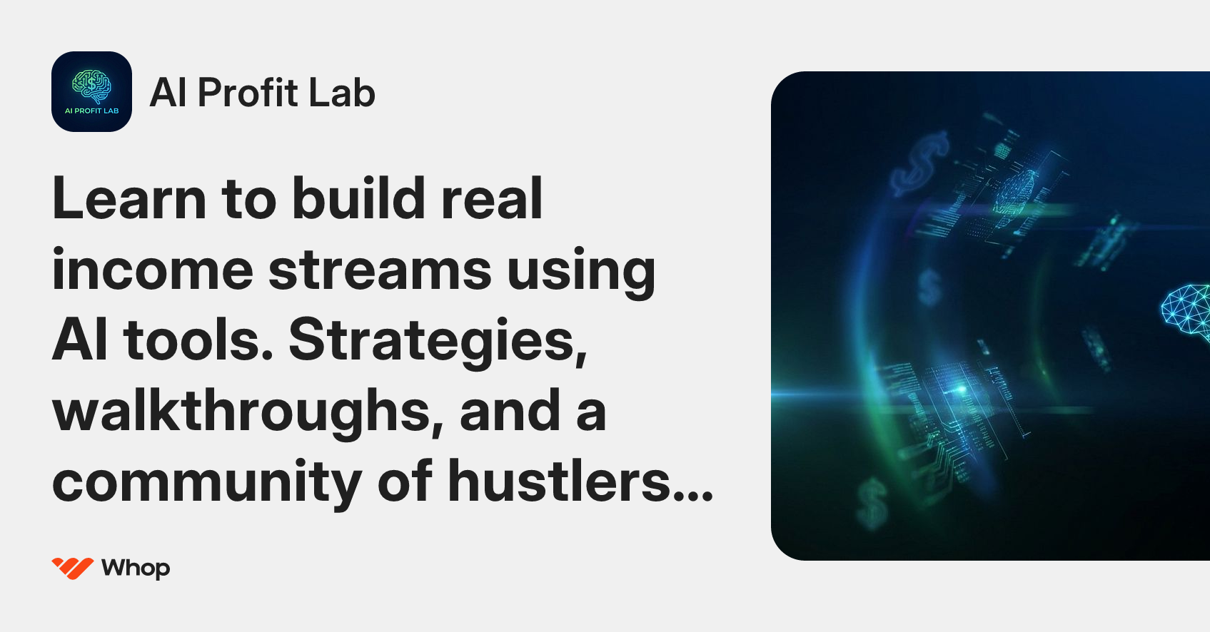 AI Profit Lab | Whop