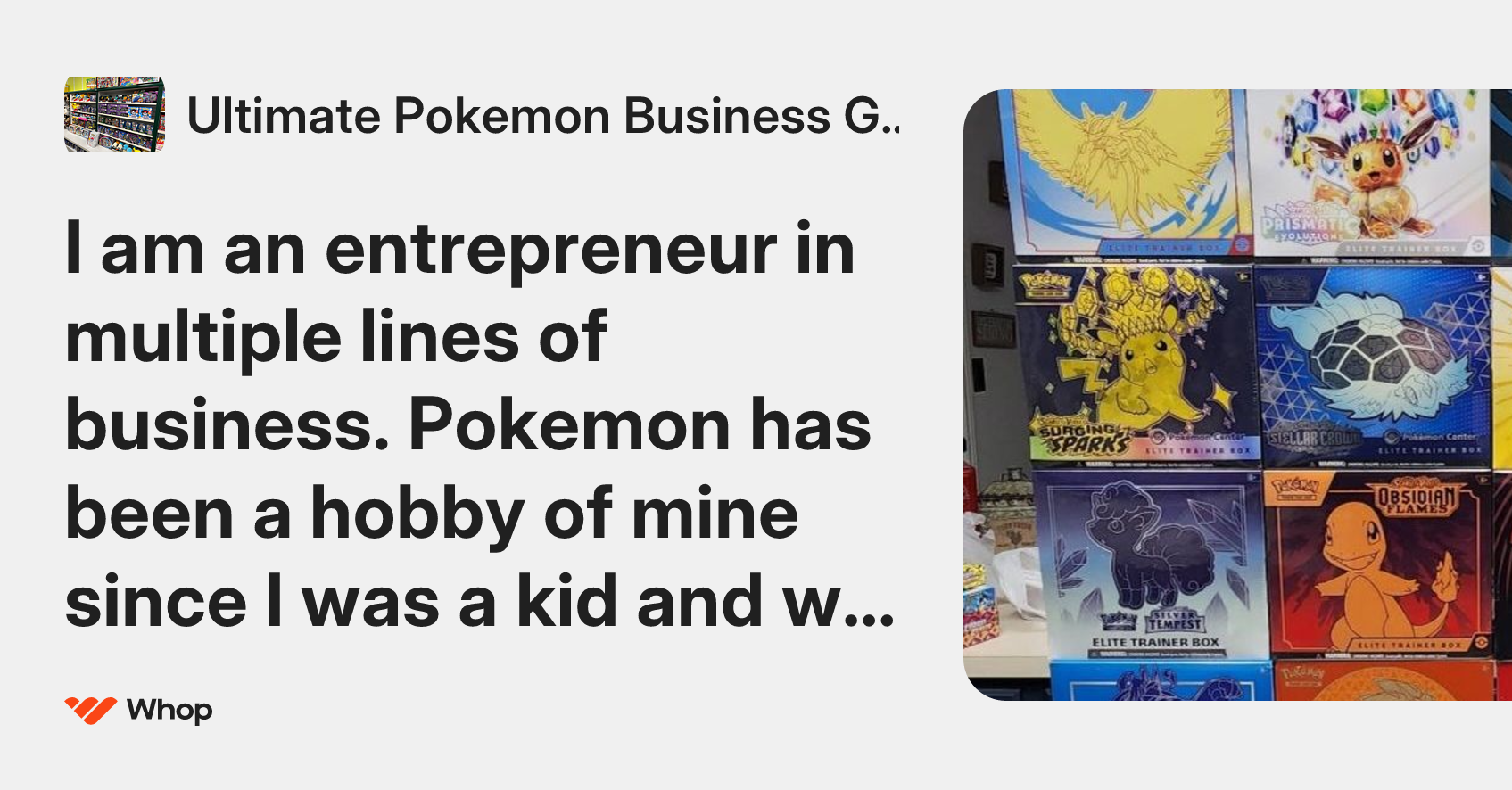 Ultimate Pokemon Business Guide | Whop
