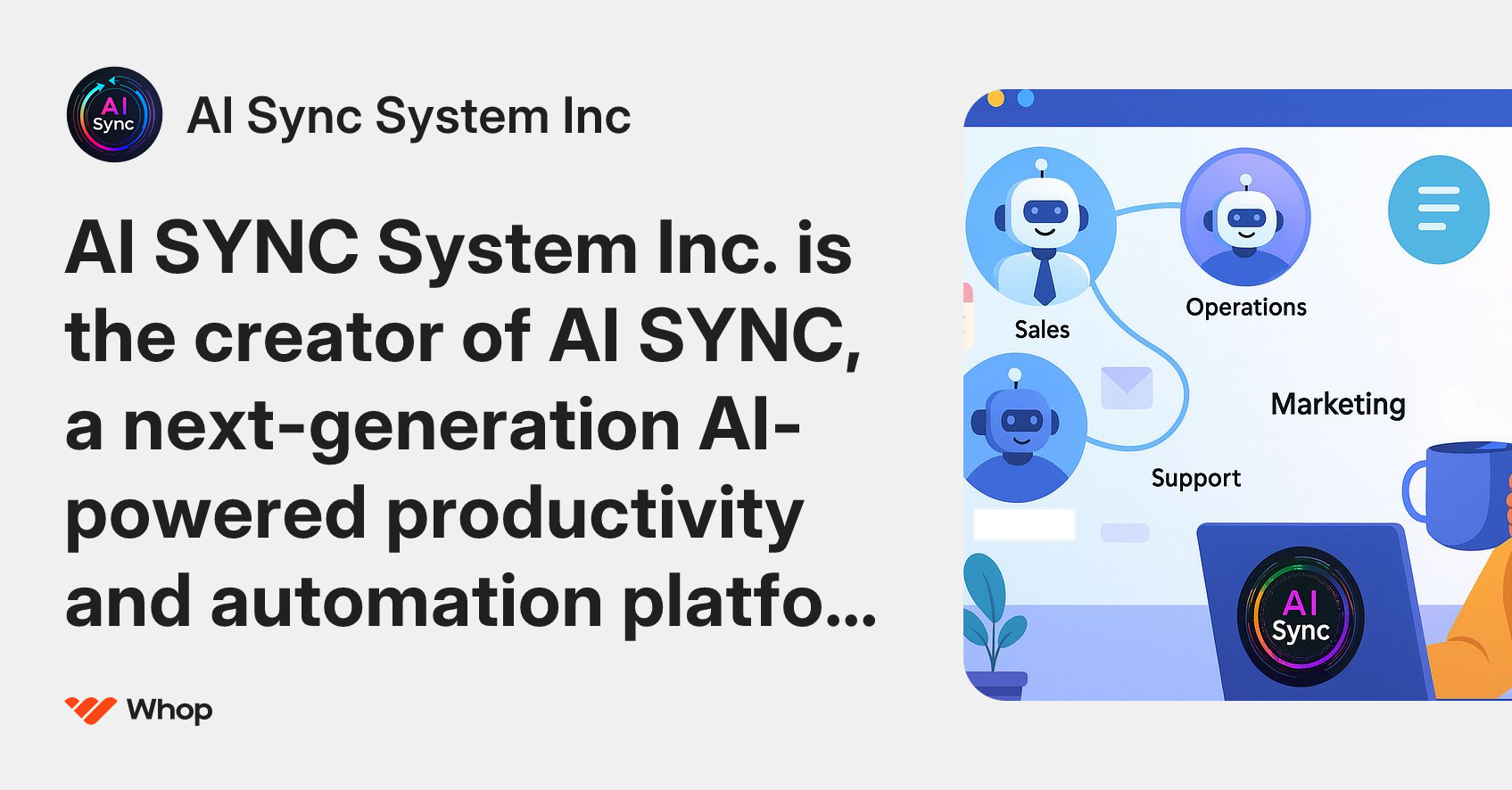 AI Sync System Inc | Whop