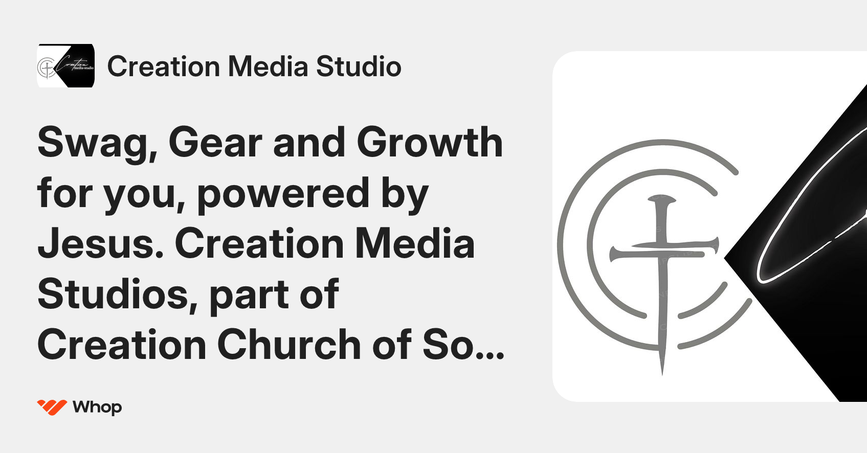 Creation Media Studio | Whop