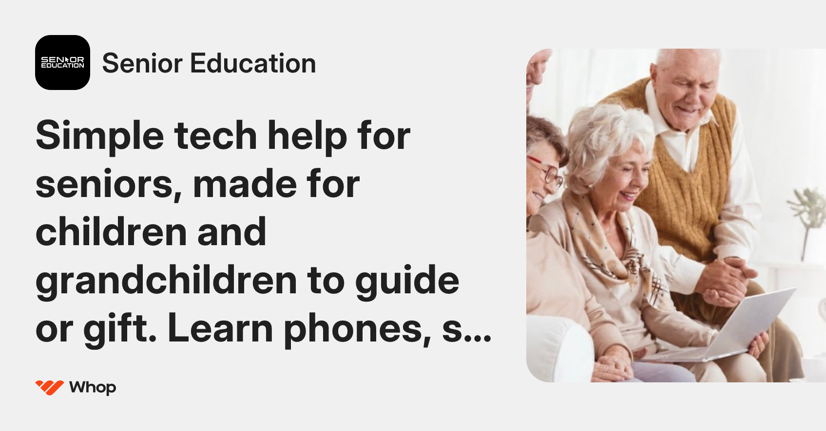 Senior Education | Whop