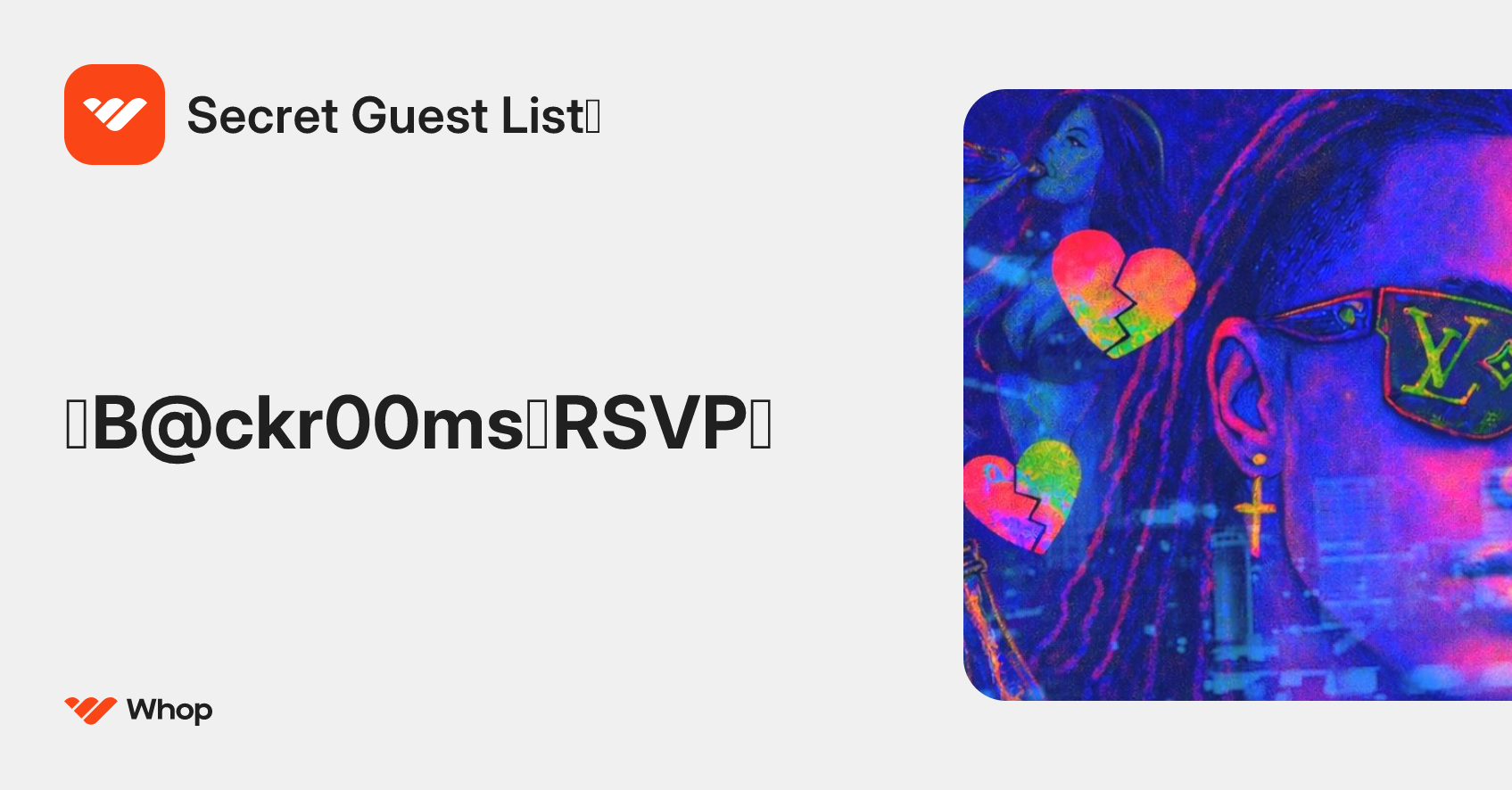 Secret Guest List🍸 | Whop
