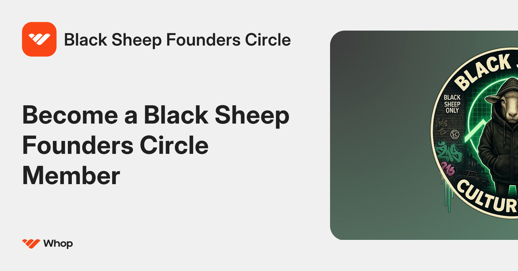 Black Sheep Founders Circle | Whop