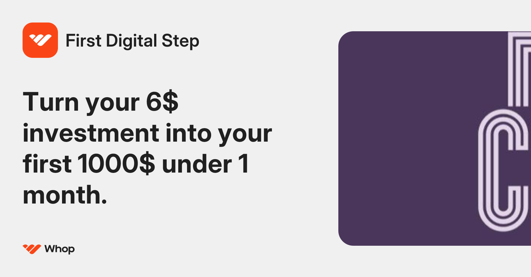 First Digital Step | Whop
