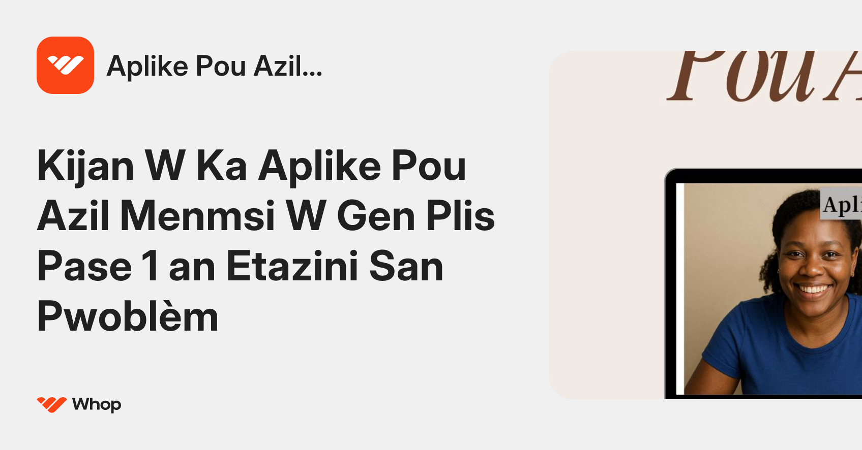Aplike Pou Azil... | Whop
