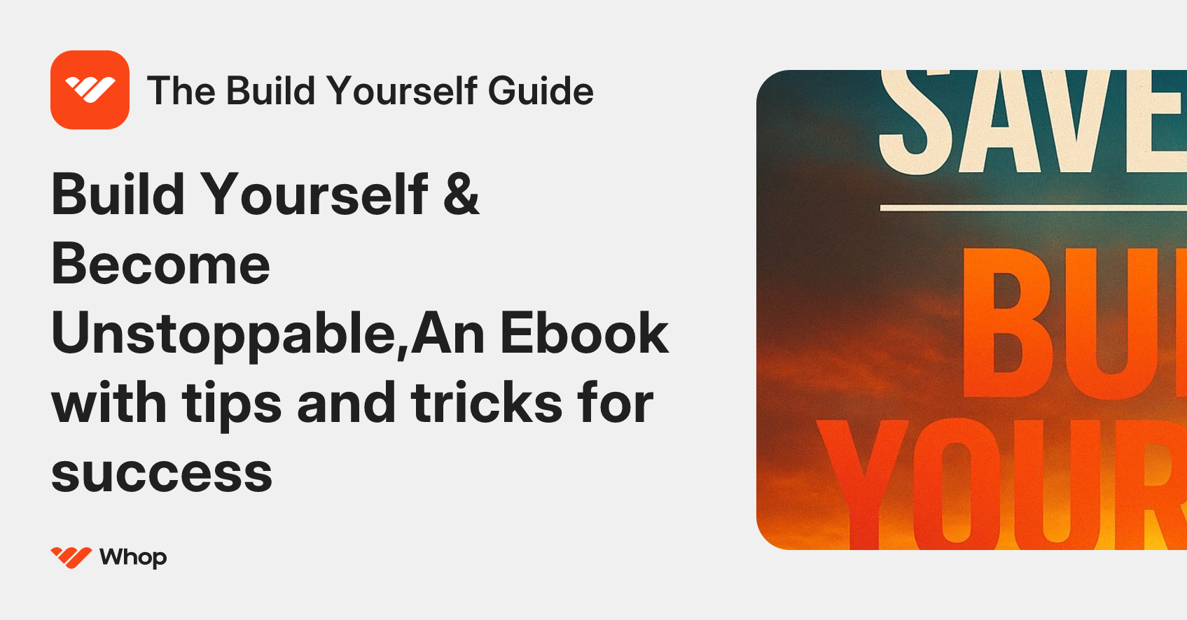 The Build Yourself Guide | Whop