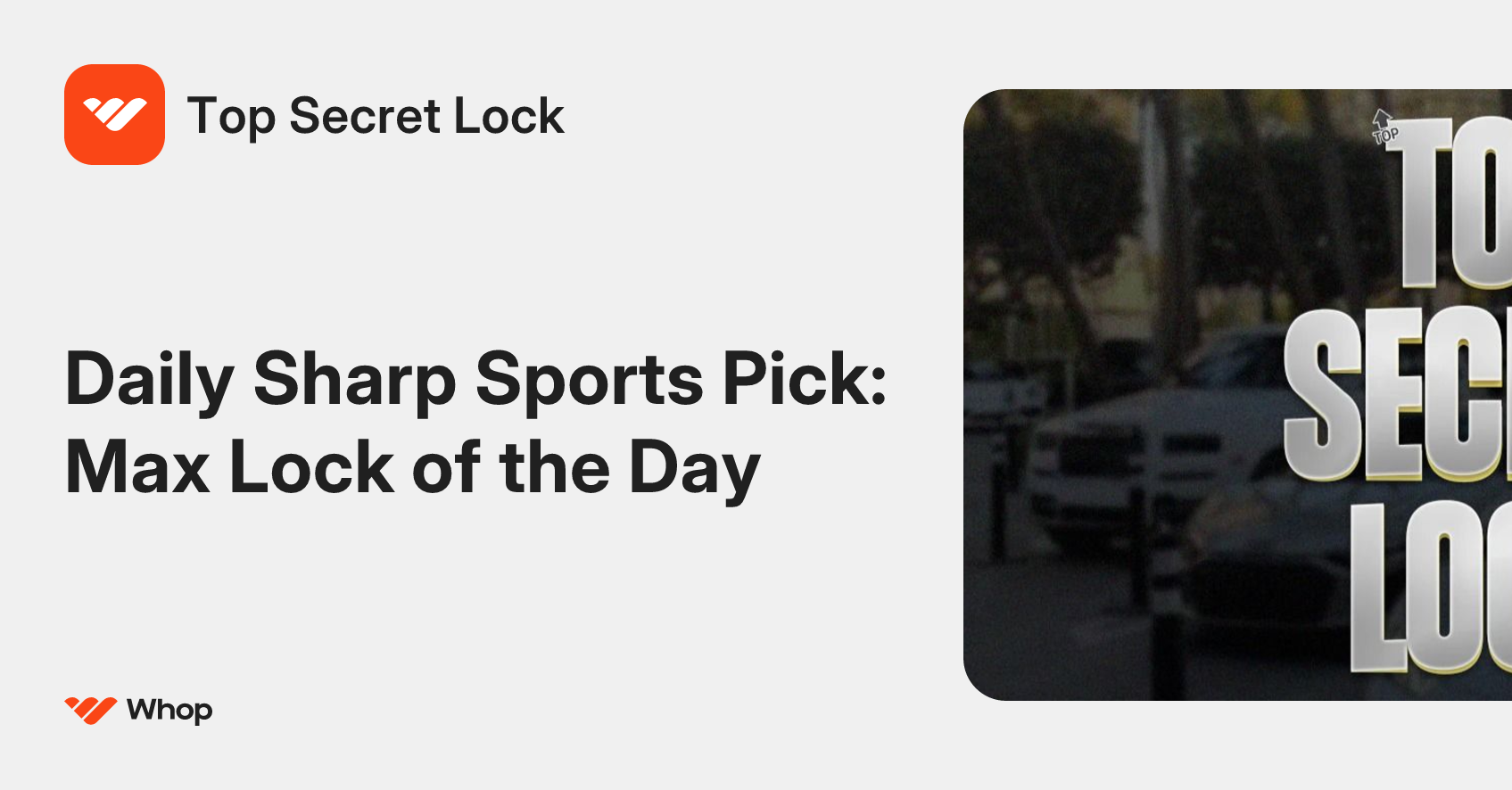 Top Secret Lock | Whop