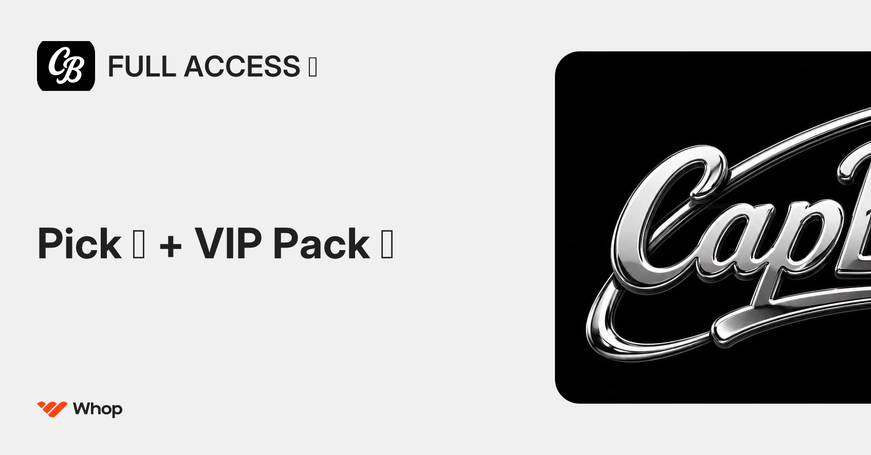 CapBros Full Access | Whop
