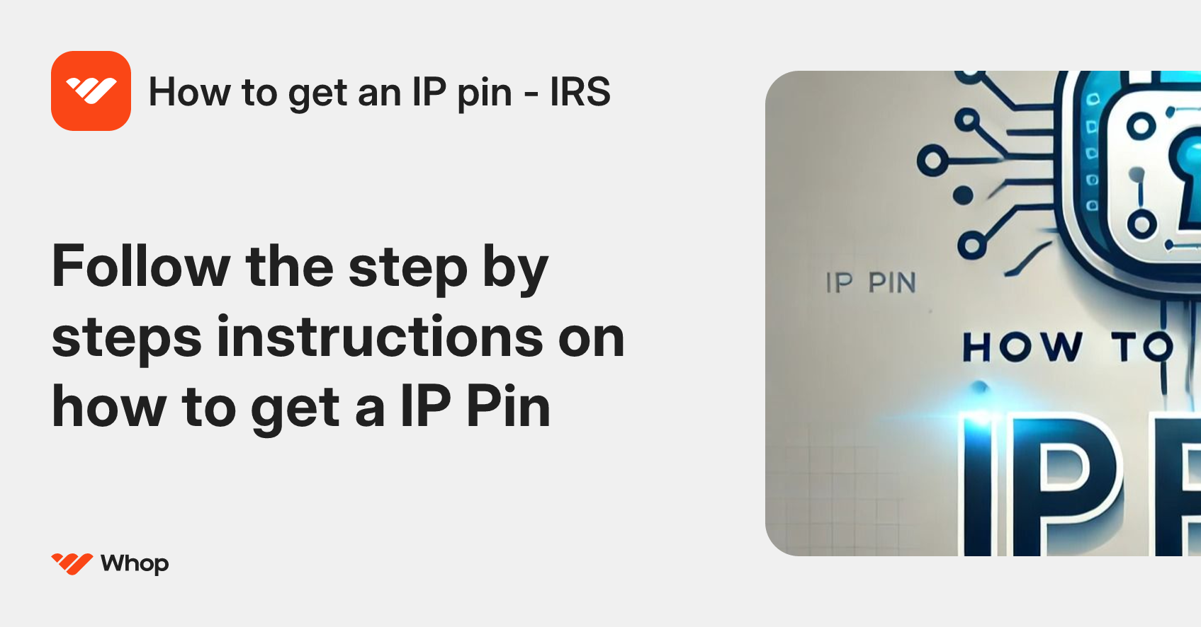 How to get an IP pin - IRS