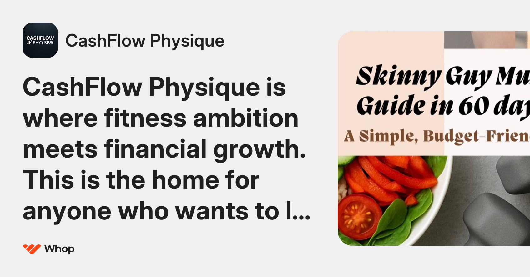 CashFlow Physique | Whop