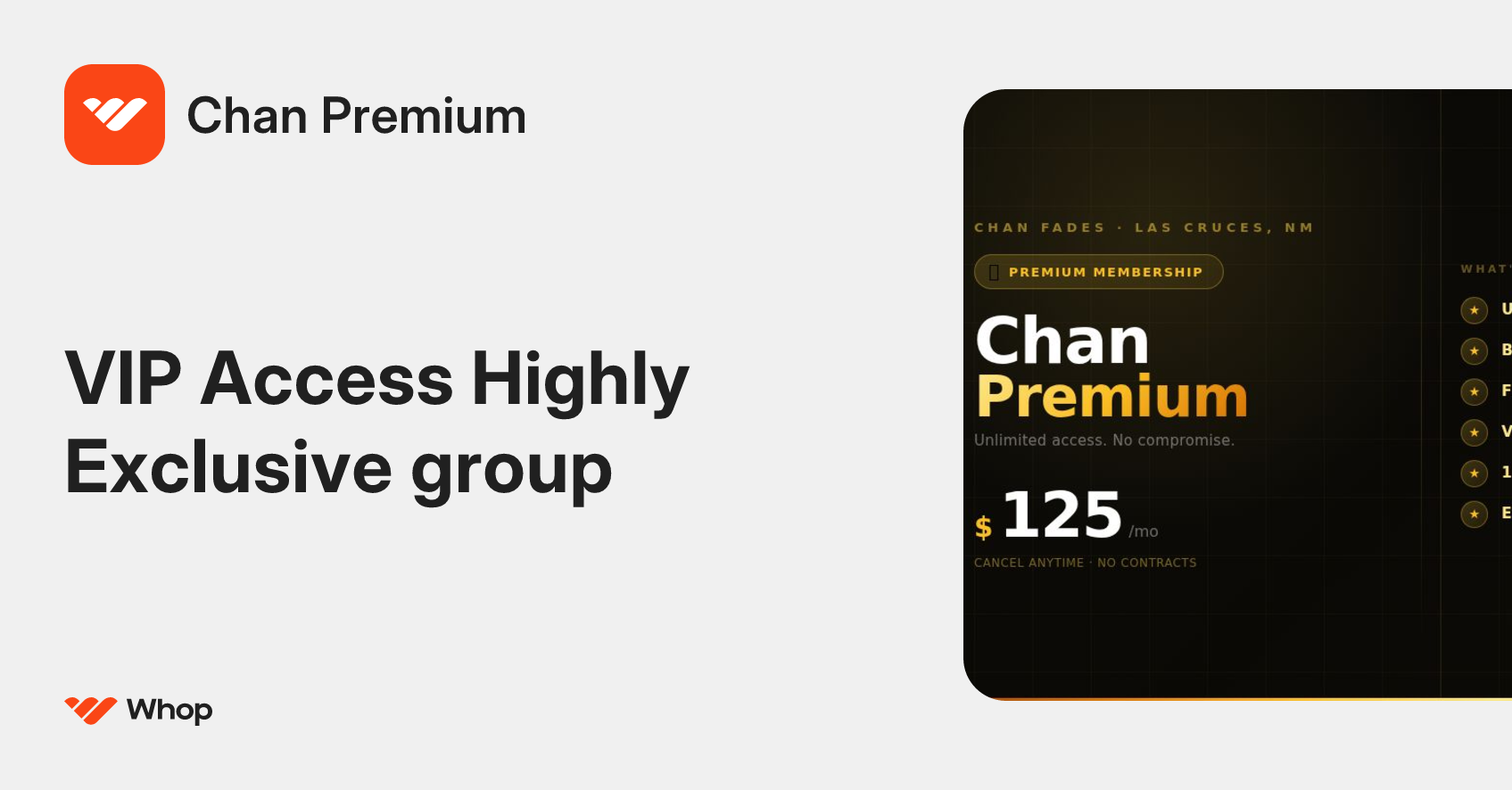 Chan Premium | Whop