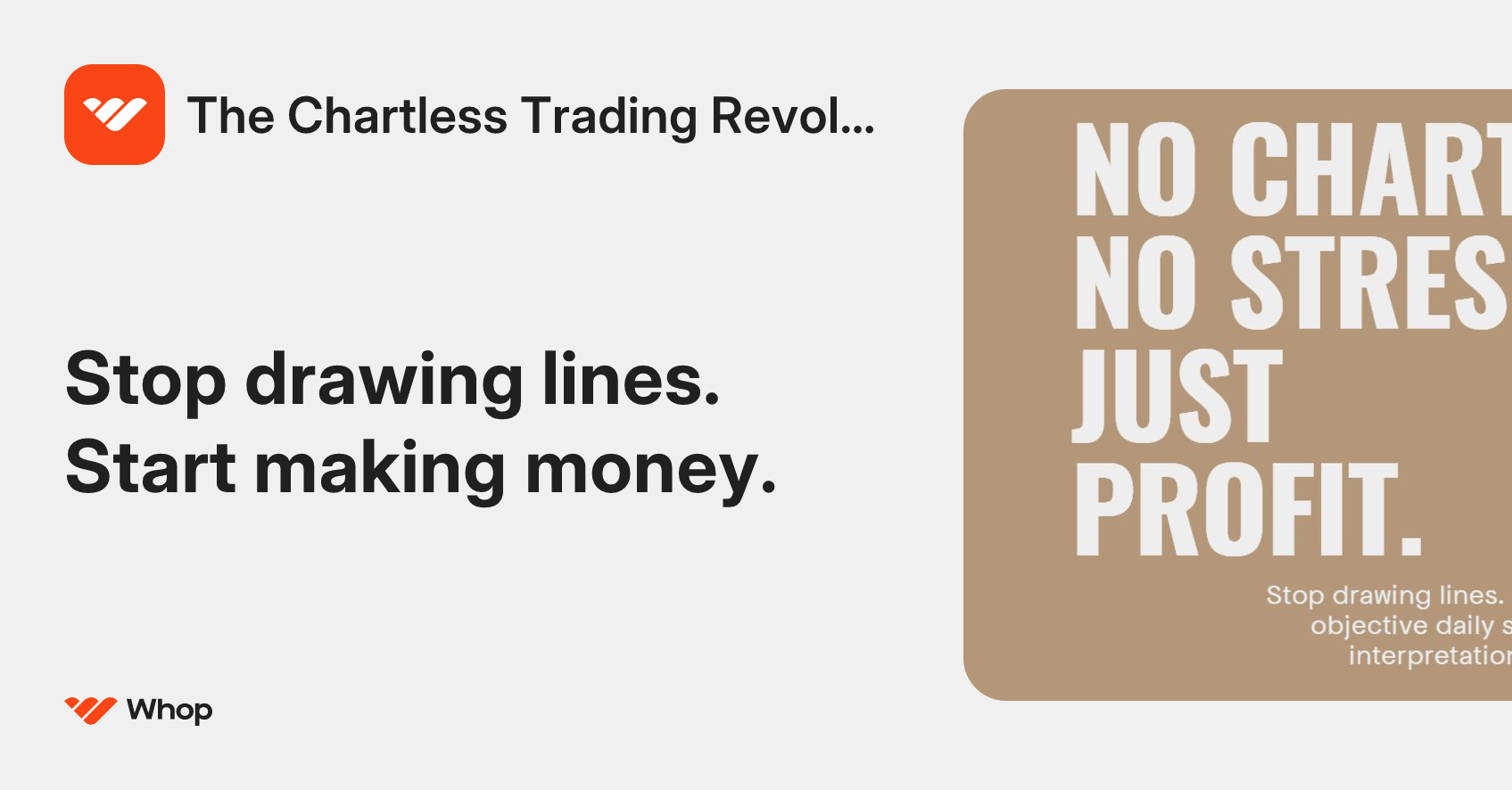 The Chartless Trading Revolution | Whop