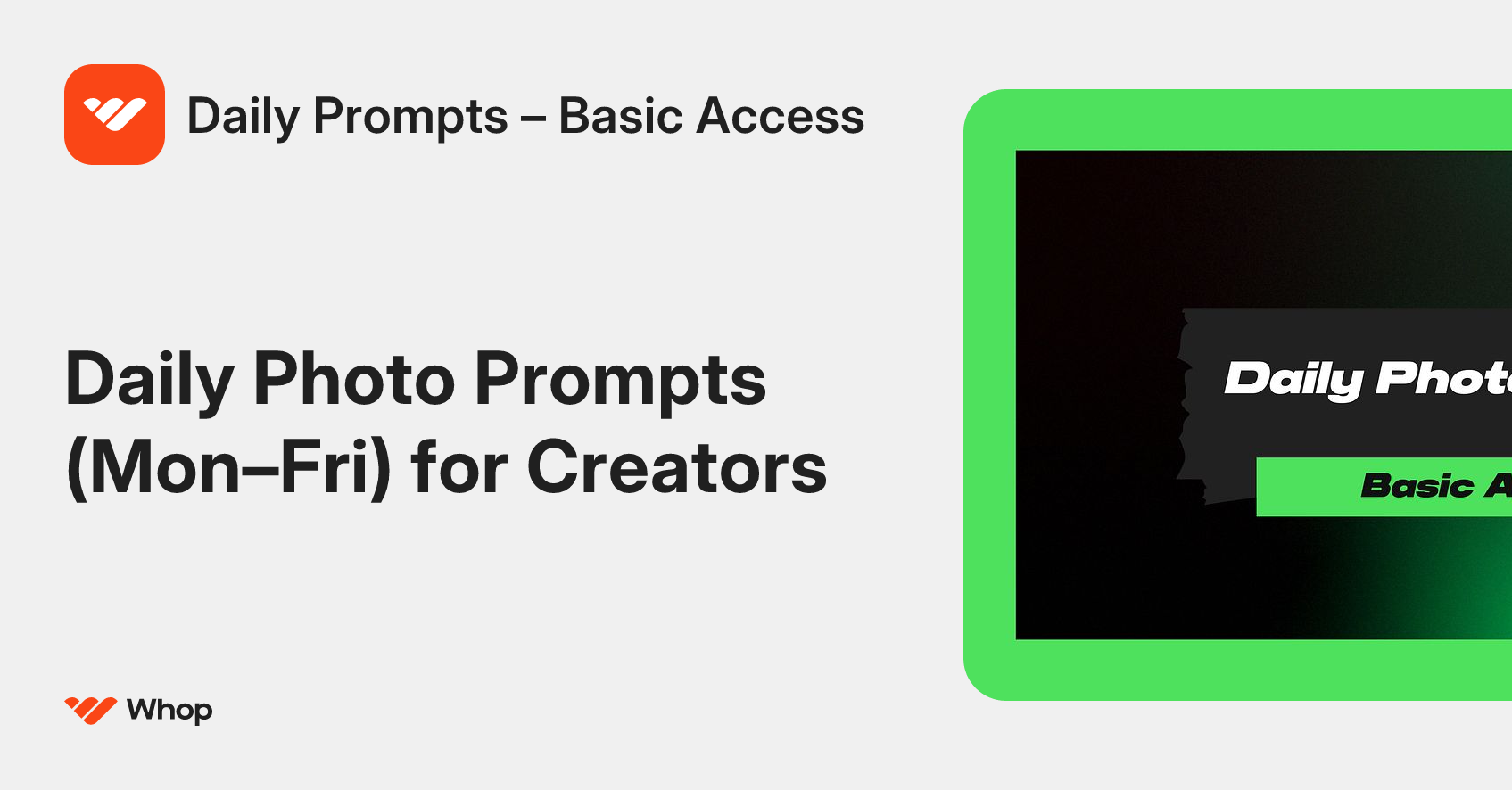 Daily Prompts – Basic Access | Whop