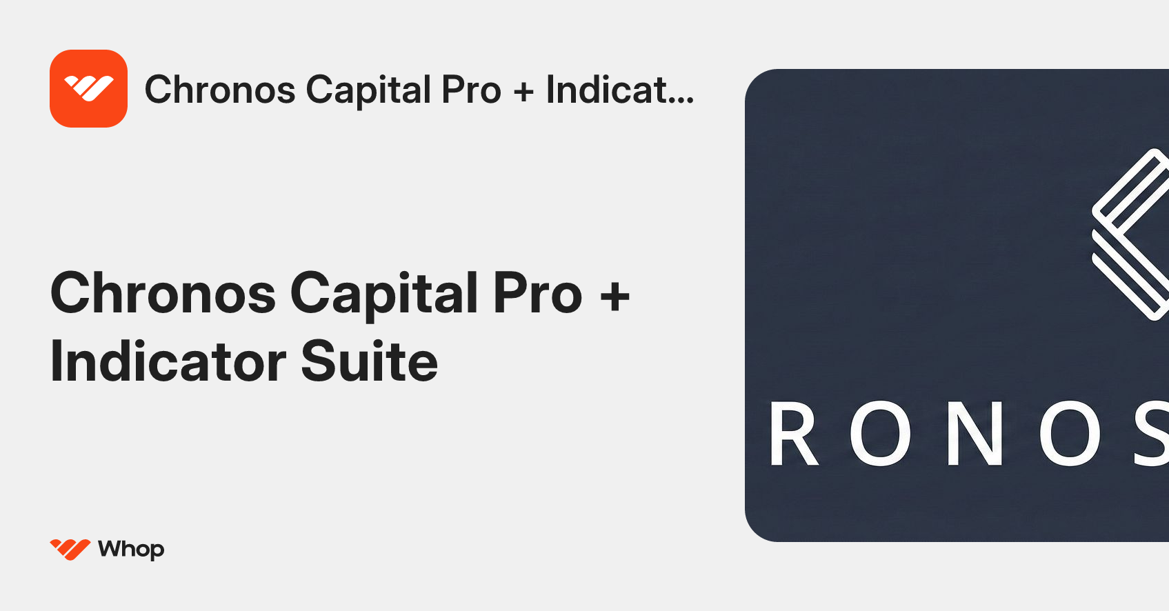 Chronos Capital Pro + Indicator Suite | Whop
