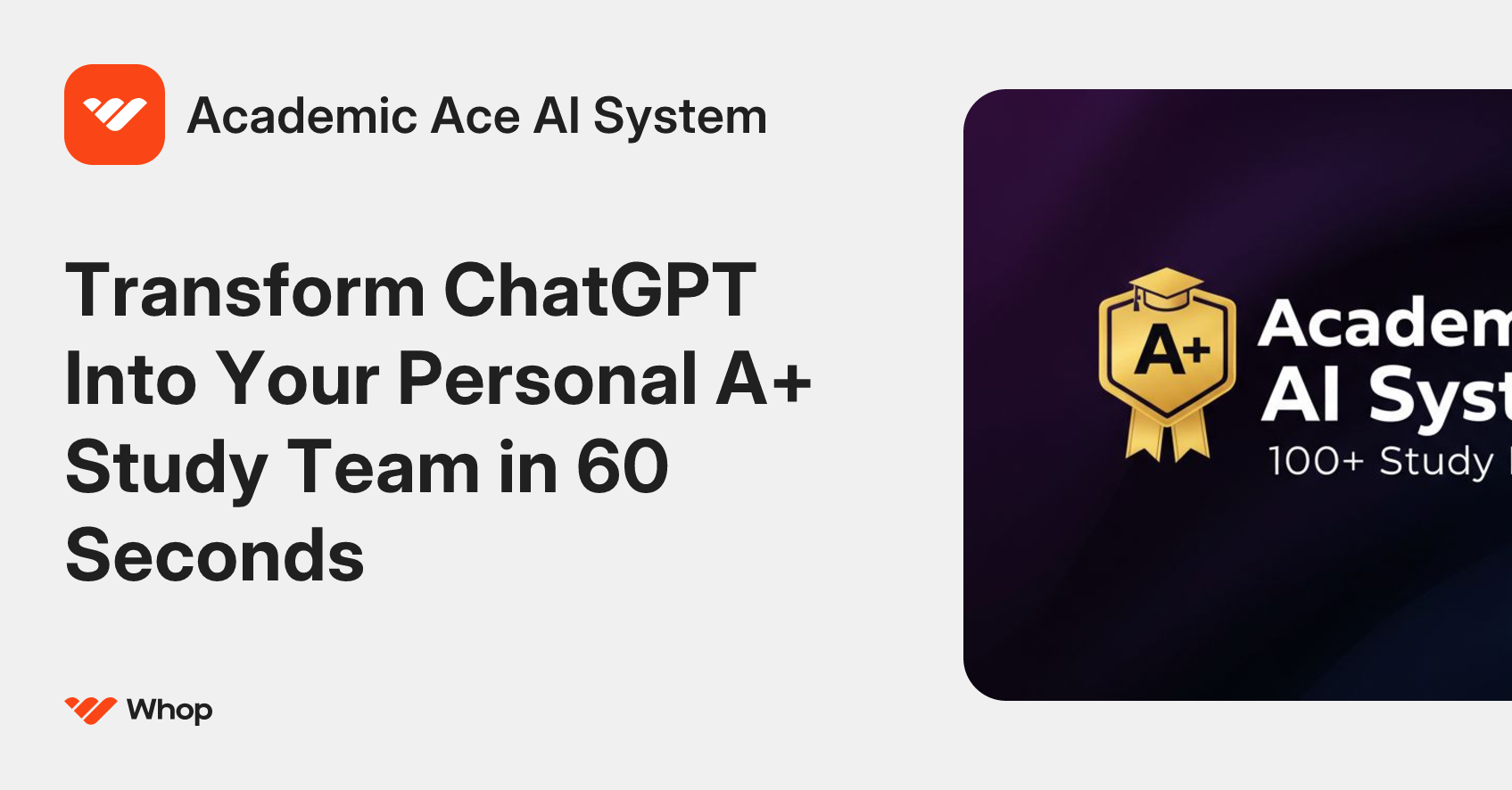 Academic Ace AI System | Whop