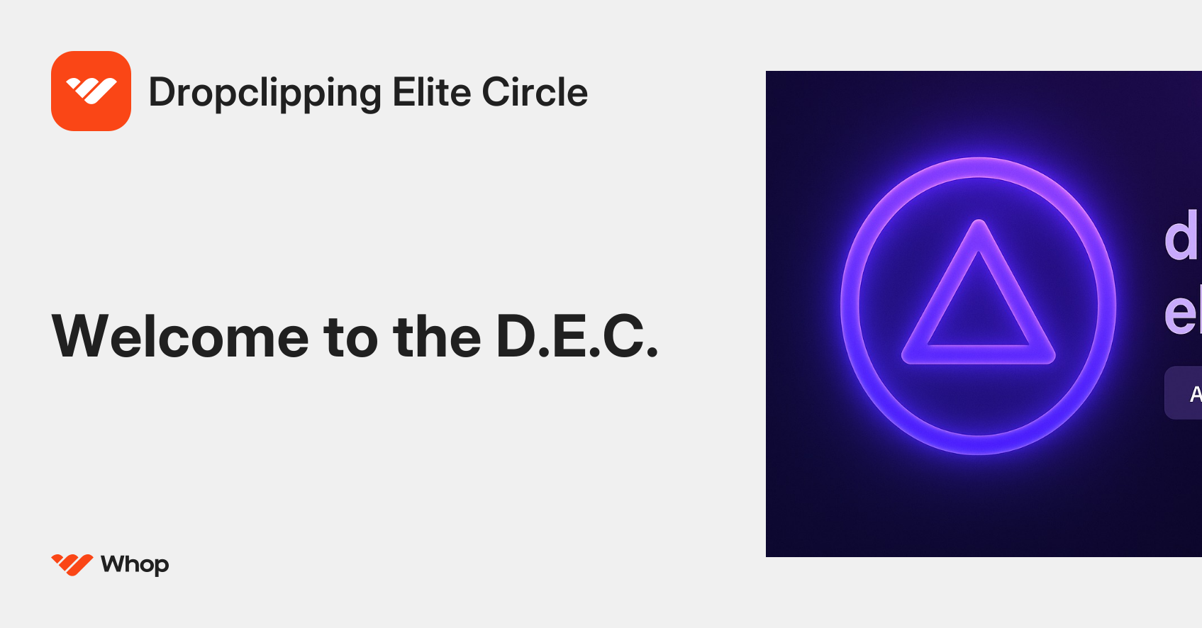 Dropclipping Elite Circle | Whop