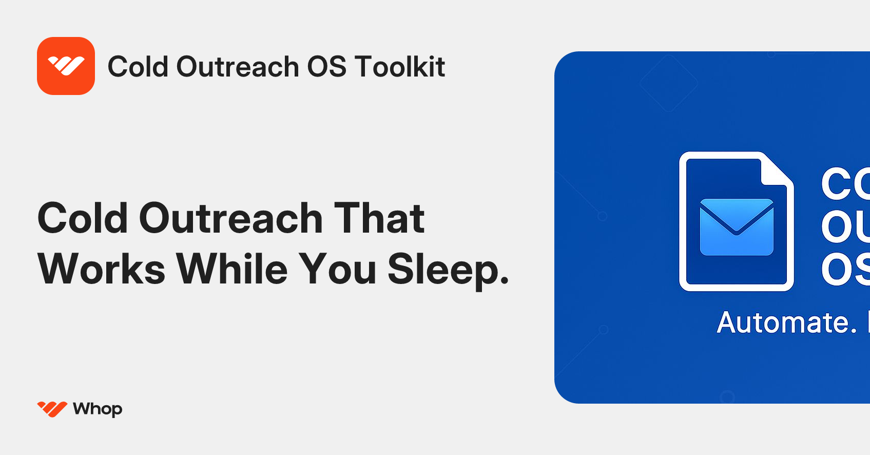 Cold Outreach OS Toolkit | Whop