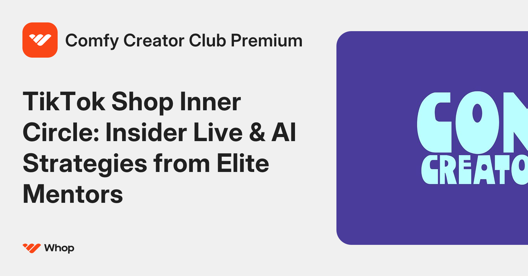Comfy Creator Club Premium | Whop