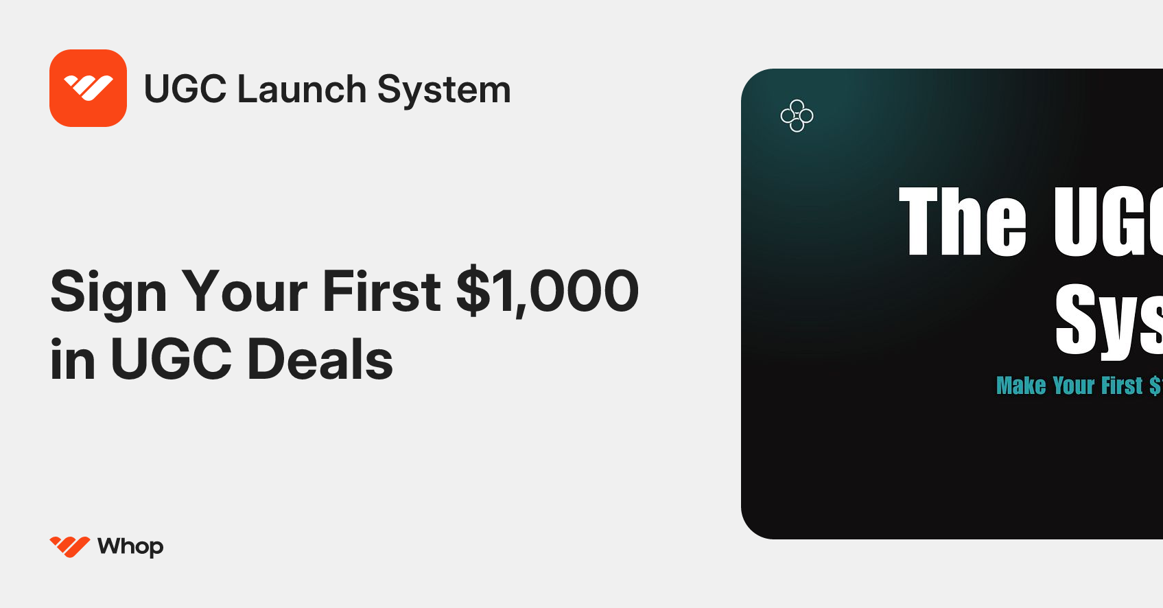 UGC Launch System | Whop