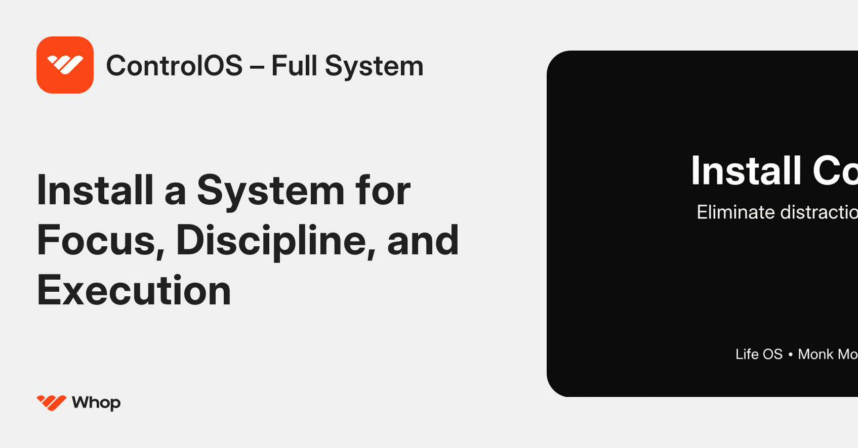 ControlOS – Full System | Whop