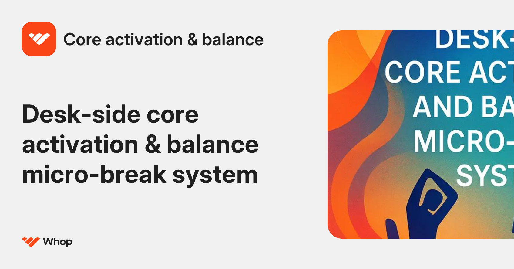 Core activation & balance | Whop