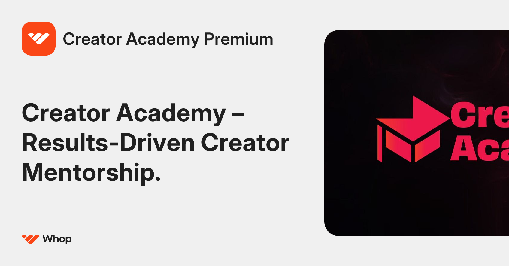 Creator Academy Premium | Whop