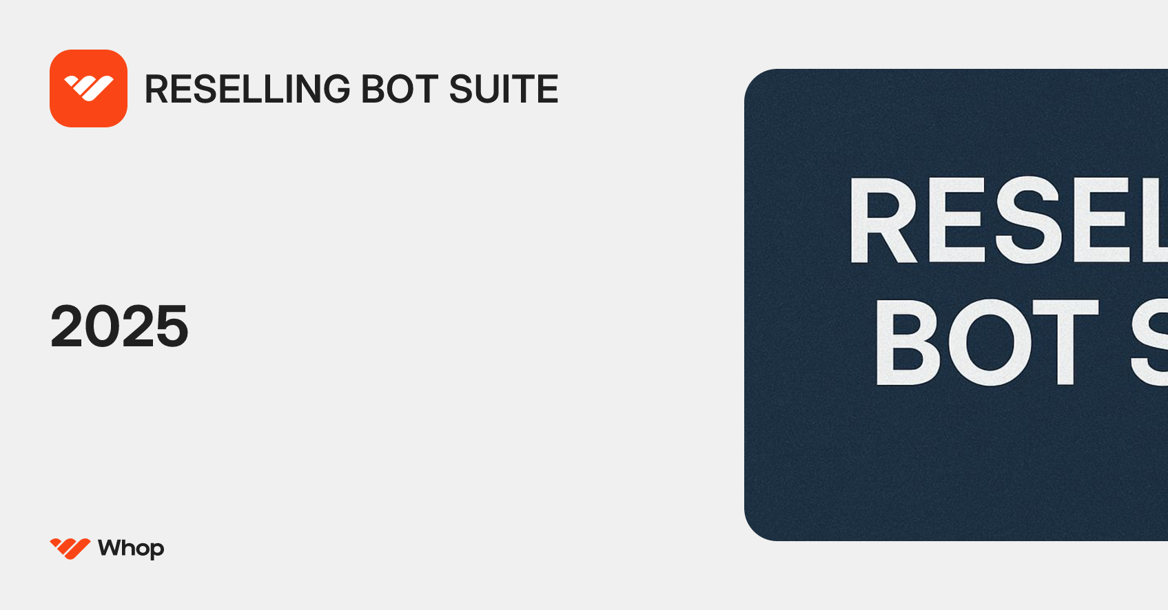RESELLING BOT SUITE | Whop