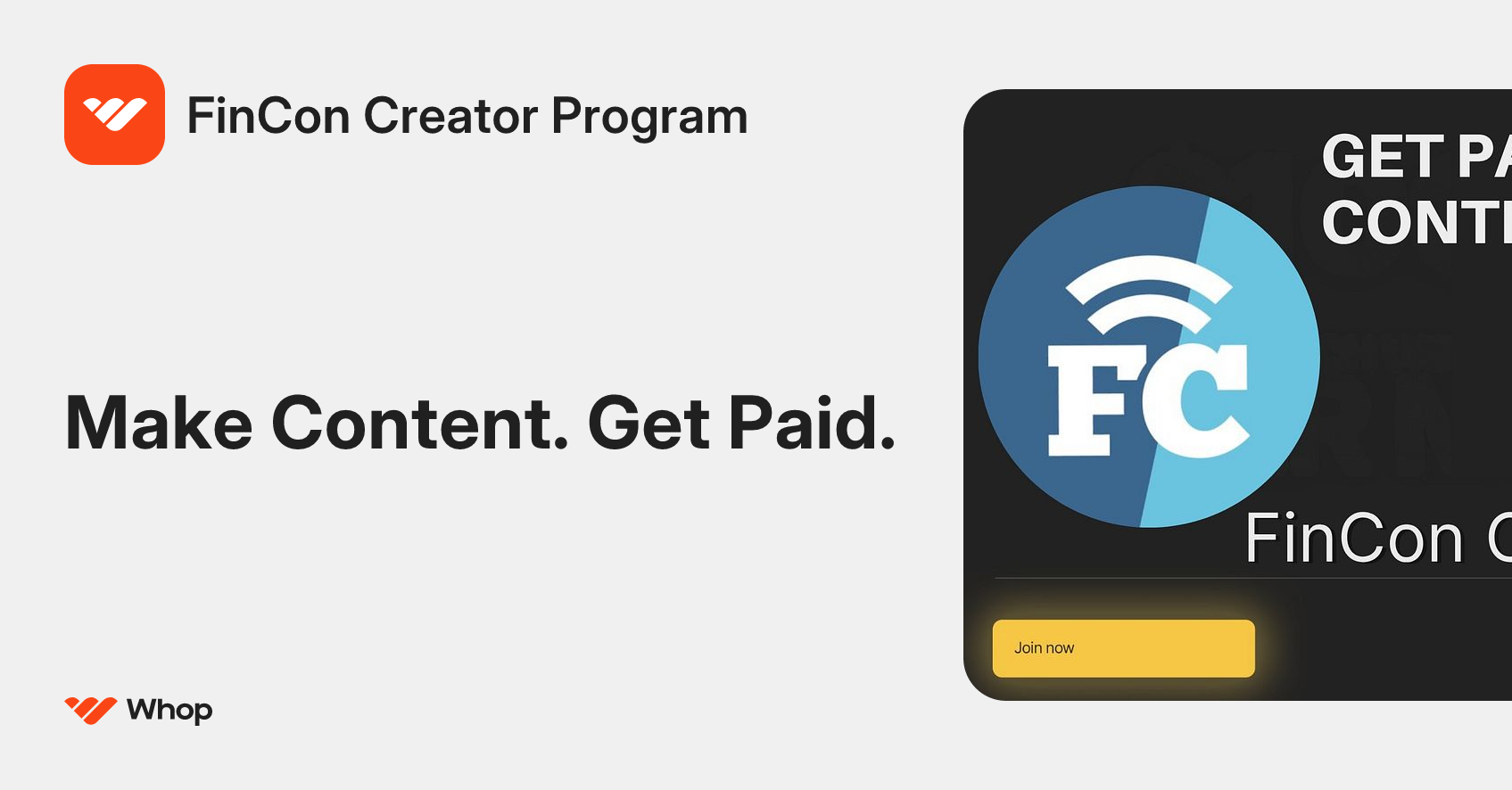 FinCon Creator Program | Whop