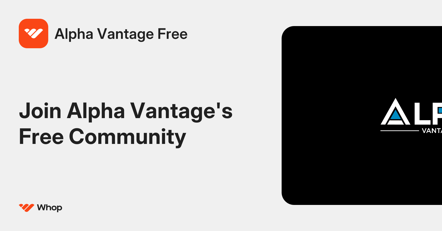 Alpha Vantage Free | Whop