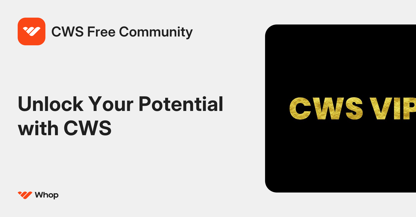 CWS Free Community | Whop