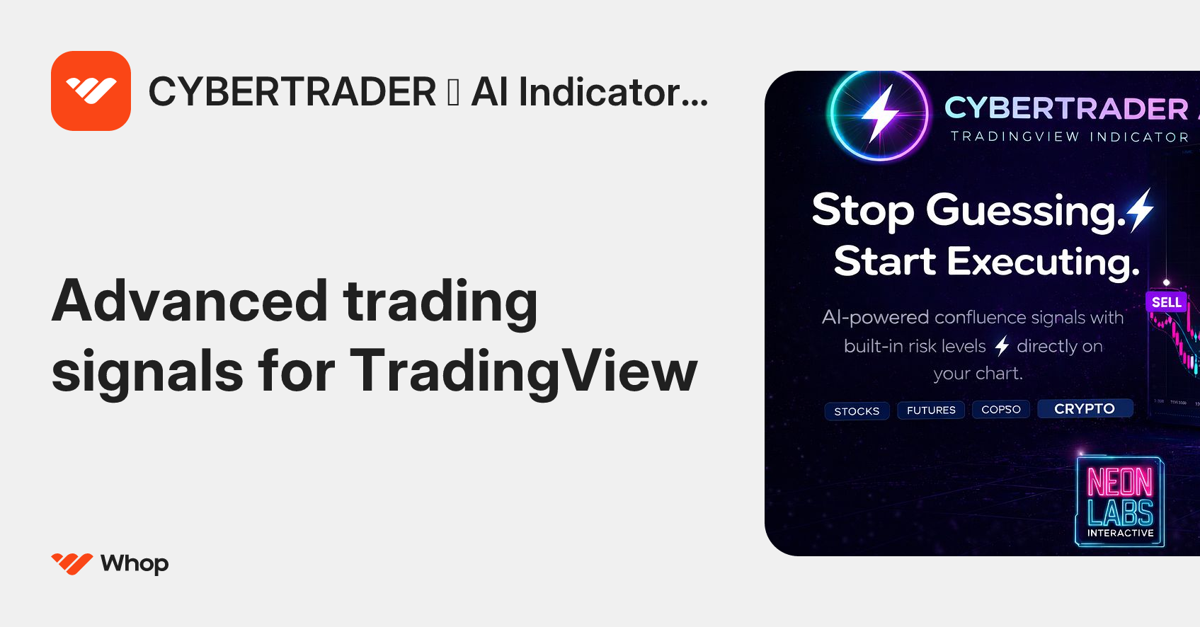CYBERTRADER ⚡ AI Indicator Suite (10+ Tools) | Whop